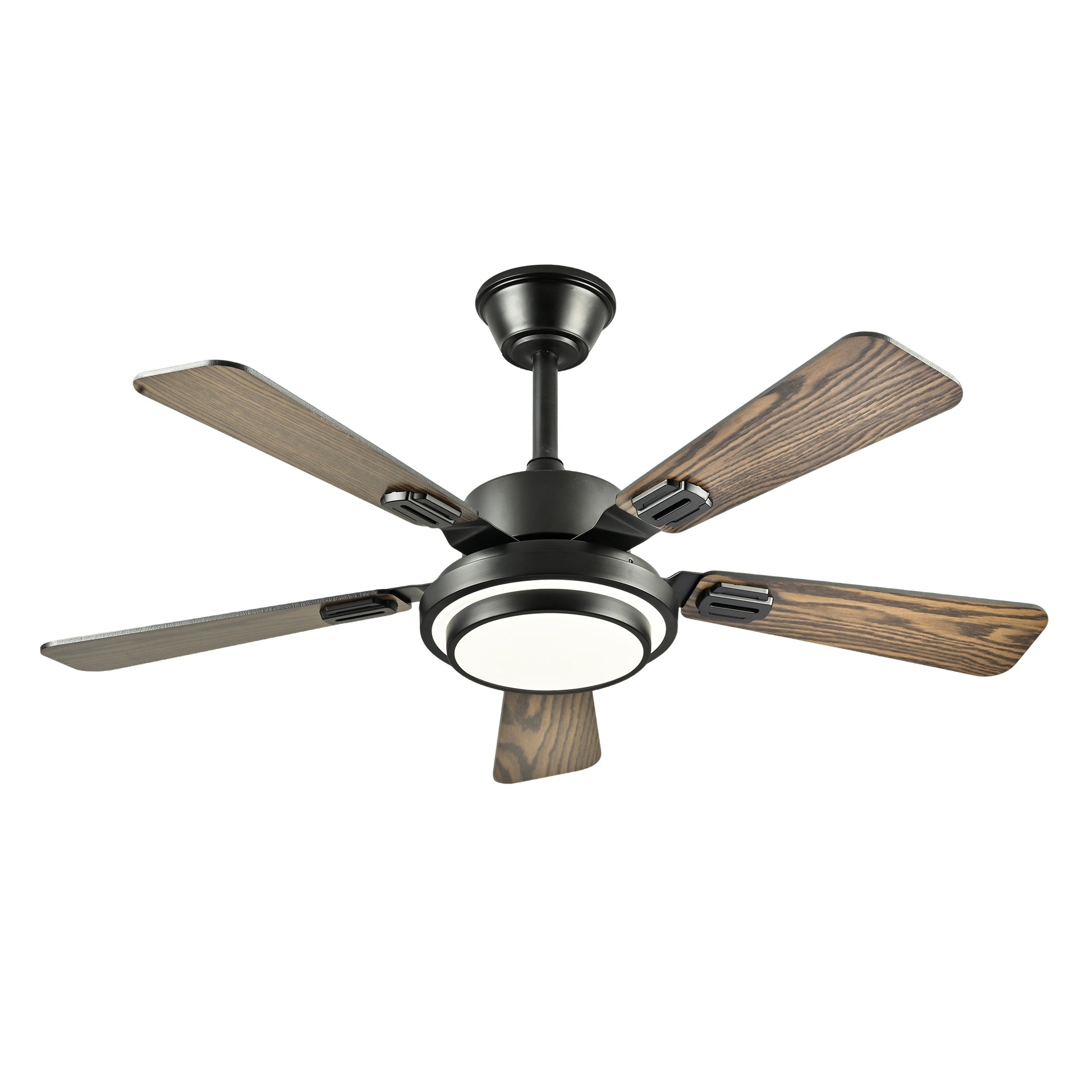 42" Matte Black Ceiling Fan with Dimmable LED Light - view 17