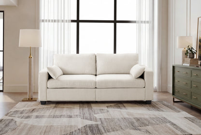 Beige Wood Sofa