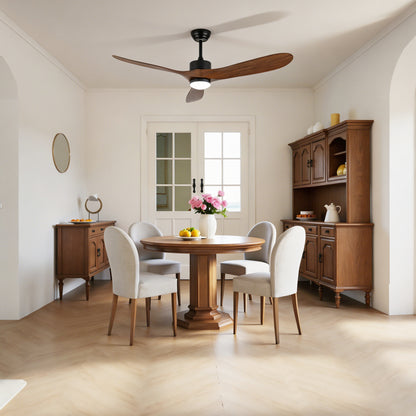 60" Matte Black Ceiling Fan with LED Light - view 16