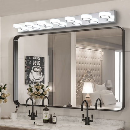 52" 7-Light Chrome Vanity Light with Dimmable LED - view 2