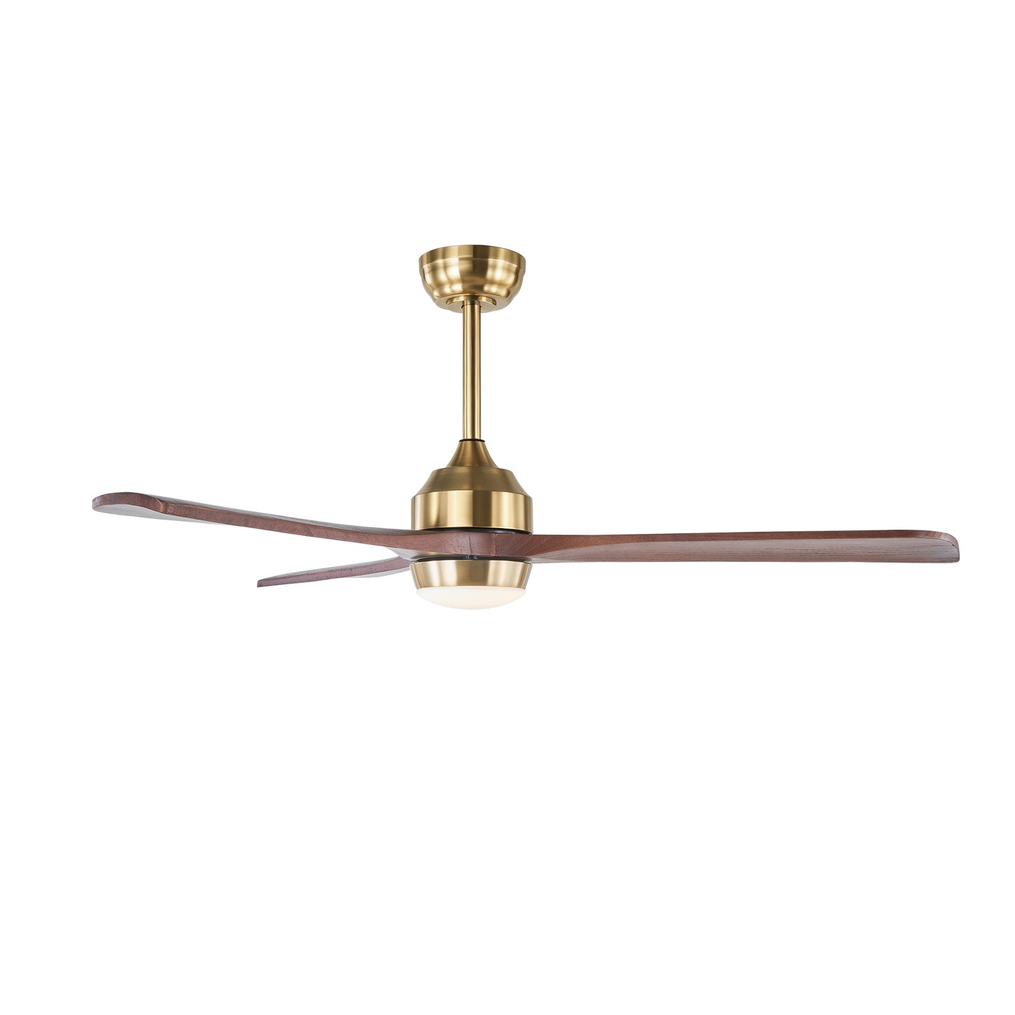 52" Gold Solid Wood Ceiling Fan with Remote - view 21