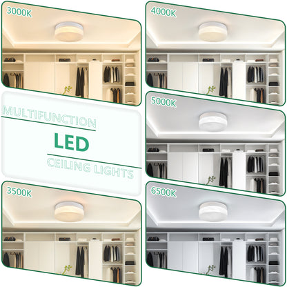 12" White Round LED Flush Mount Ceiling Light - view 4