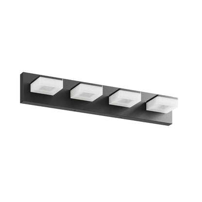 25" 4-Light Matte Black LED Vanity Light - view 8