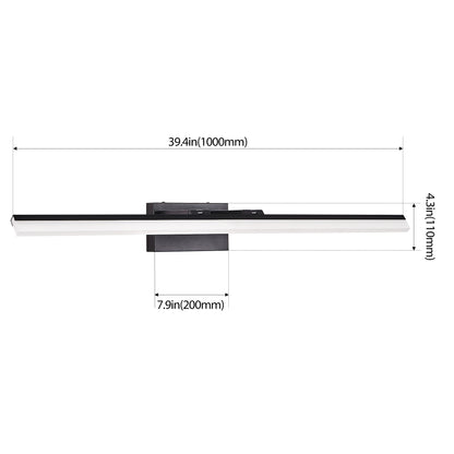 39" Black Metal LED Bathroom Vanity Light - view 9