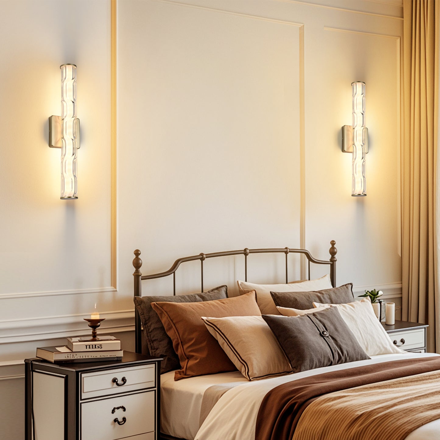 19.7"H Gold Crystal Wall Sconce, Set of 2 - view 3
